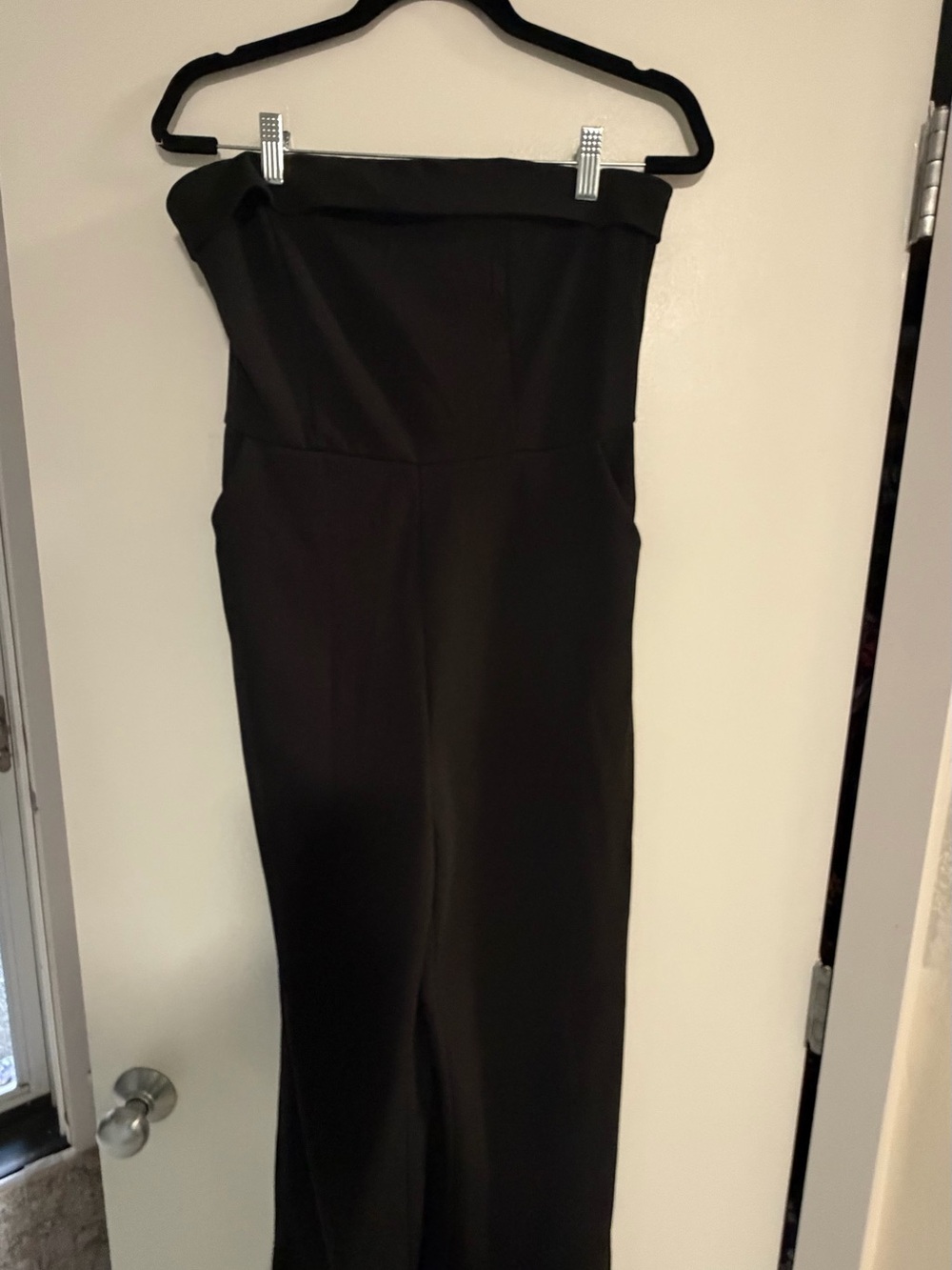 Zesica Strapless Black Jumpsuit